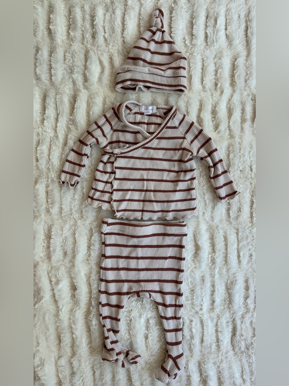 Angel Dear Striped Waffle Set